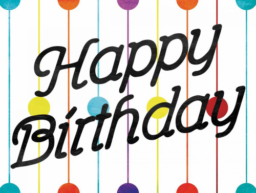 Happy Birthday Dots Poster Print by Jace Grey - Item # VARPDXJGRC433A