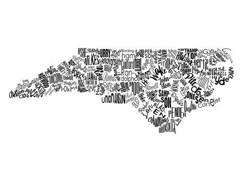 North Carolina Poster Print by Jace Grey - Item # VARPDXJGRC672D