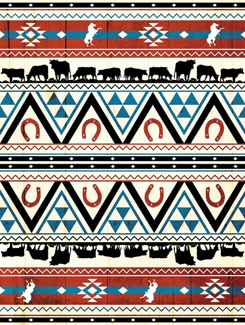 Western Aztec Pattern Poster Print by Jace Grey