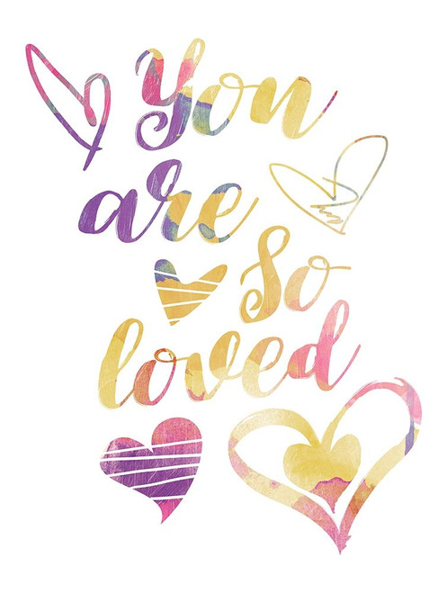 So Loved Pinks And Purples Poster Print by Jace Grey