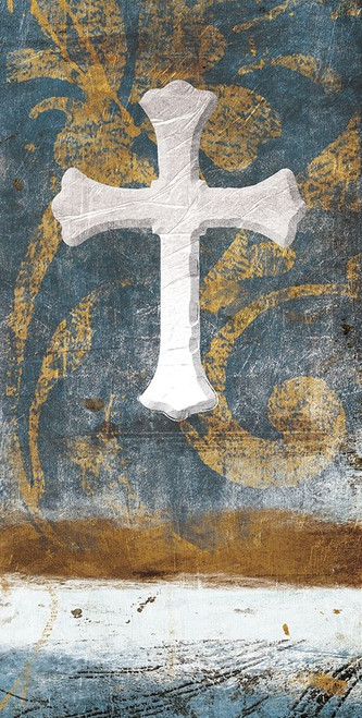 Cross On Blue Poster Print by Jace Grey - Item # VARPDXJGRN027A
