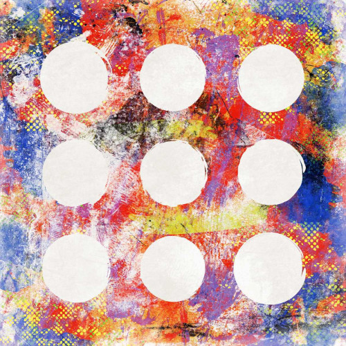 9 patch Abstract Poster Print by Jace Grey