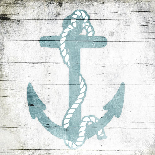 Teal Anchor Toned Down Poster Print by Jace Grey - Item # VARPDXJGSQ1054C