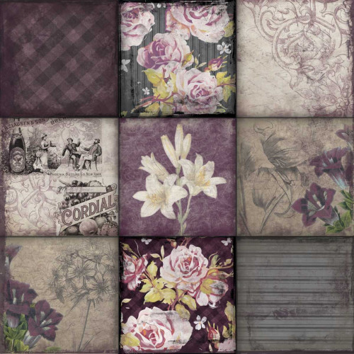 Floral 9patch Poster Print by Jace Grey - Item # VARPDXJGSQ109A