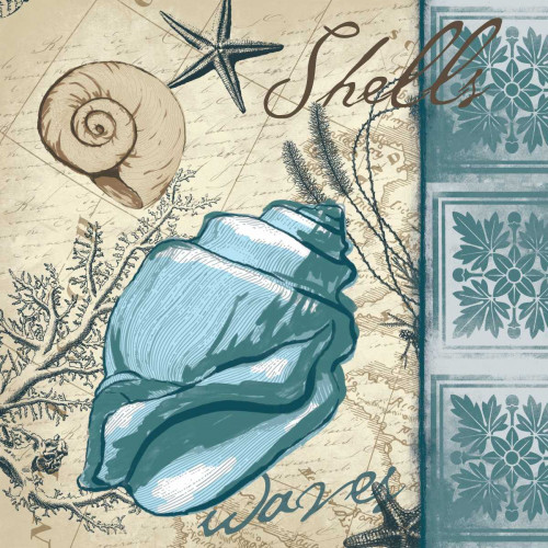 Conch Waves Poster Print by Jace Grey - Item # VARPDXJGSQ221B