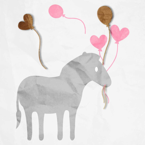 Zebra Balloon Poster Print by Jace Grey - Item # VARPDXJGSQ698B