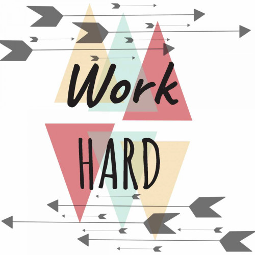 Work Hard Poster Print by Jelena Matic - Item # VARPDXJMSQ032A