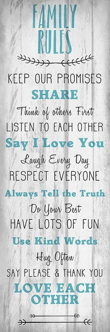 Family Rules v3 Poster Print by Allen Kimberly - Item # VARPDXKAPL202E