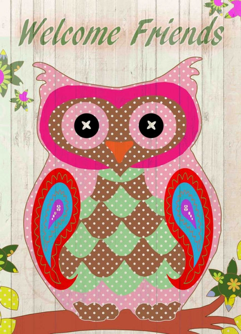Patchwork Owl Welcome Poster Print by Kimberly Allen - Item # VARPDXKARC032A
