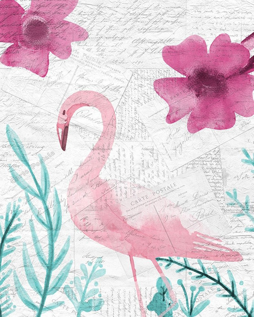 Flamingo Mail 2 Poster Print by Allen Kimberly