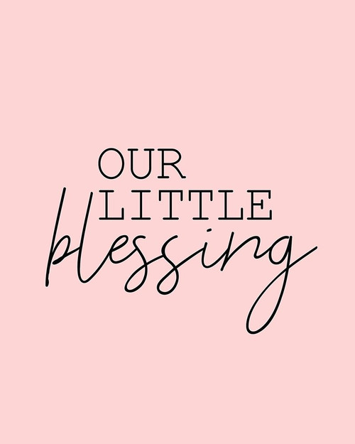 Our Little Blessing Pink Poster Print by Allen Kimberly