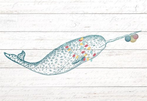 Narwal Christmas Poster Print by Allen Kimberly - Item # VARPDXKARC1479B