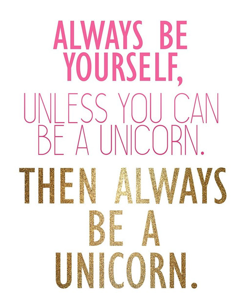 Be a Unicorn 2 Poster Print by Allen Kimberly