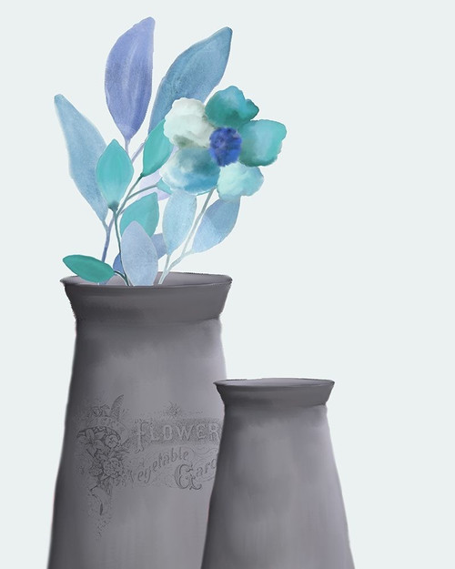 Blue Hues 3 Poster Print by Allen Kimberly