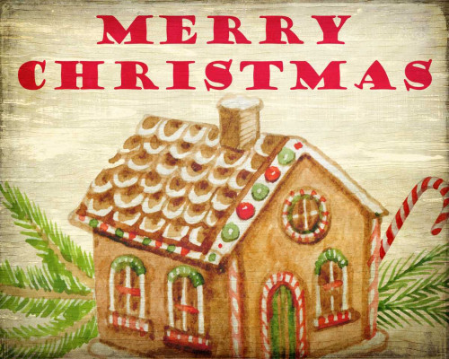 Gingerbread House Christmas Poster Print by Kimberly Allen - Item # VARPDXKARC258B