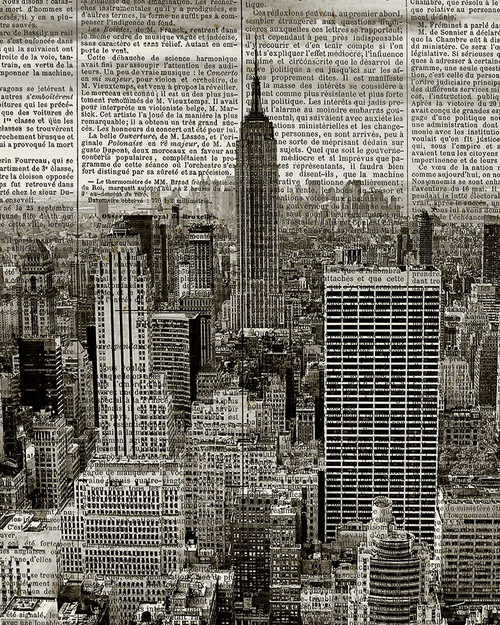 Newspaper City 1 Poster Print by Allen Kimberly - Item # VARPDXKARC692A