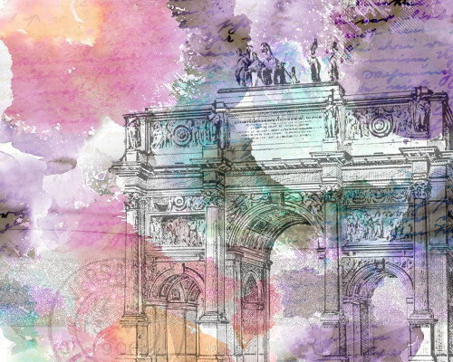 Watercolor Travel 2 Poster Print by Allen Kimberly - Item # VARPDXKARC833B