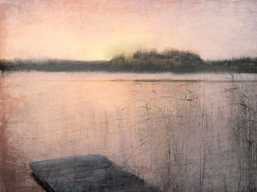 Pink Sunset at the Lake Poster Print by Allen Kimberly - Item # VARPDXKARC854A