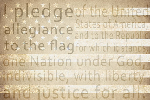 Pledge of Allegiance Poster Print by Allen Kimberly - Item # VARPDXKARC916A