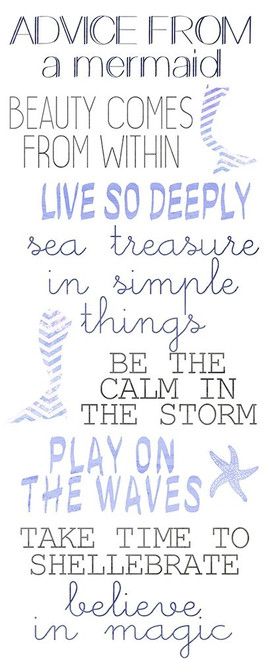 Mermaid Advice  Poster Print by Allen Kimberly - Item # VARPDXKARN223A