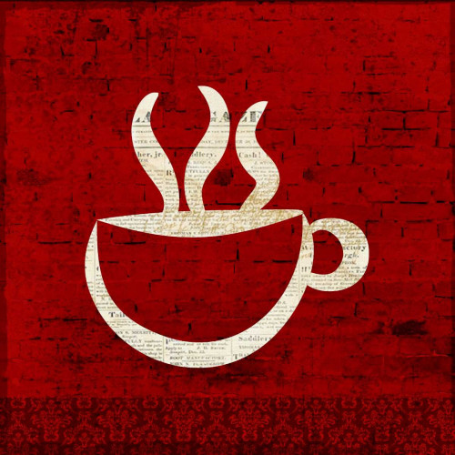 Red Coffee 1 Poster Print by Kimberly Allen - Item # VARPDXKASQ017A