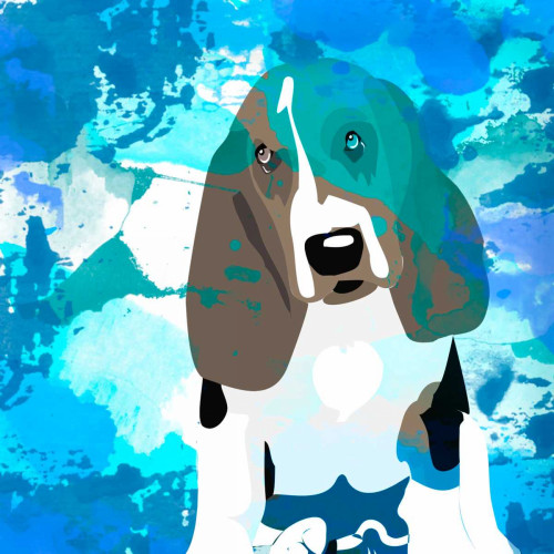 Dog in Color 1 Poster Print by Kimberly Allen - Item # VARPDXKASQ039A