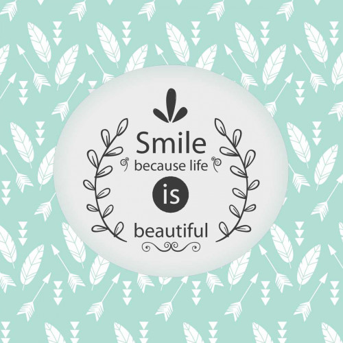 Smile Because Poster Print by Kimberly Allen