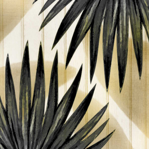 Tropical Leaves Golden 2 Poster Print by Kimberly Allen - Item # VARPDXKASQ154A1