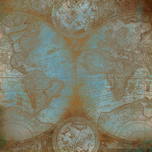 Map of The World Poster Print by Allen Kimberly - Item # VARPDXKASQ508A