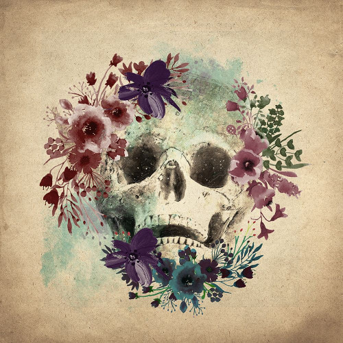 Floral Skull 1 v2 Poster Print by Allen Kimberly - Item # VARPDXKASQ882A