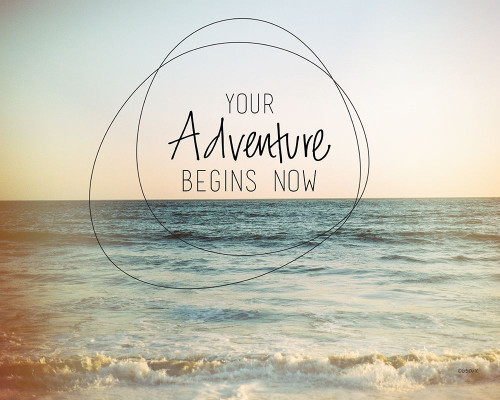 Adventure Begins Now Poster Print by Gigi Louise - Item # VARPDXKBRC024A