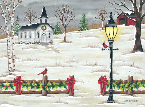 Christmas Lamppost Poster Print by Lisa Kennedy - Item # VARPDXKEN1036