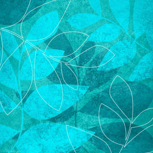 Turquoise Leaves I Poster Print by Kristin Emery - Item # VARPDXKESQ089A