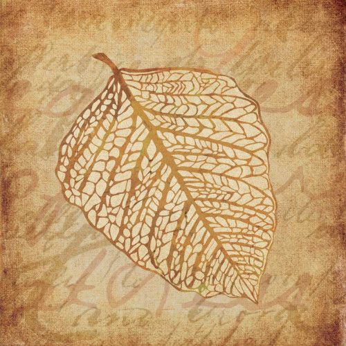 Gold Leaves II Poster Print by Kristin Emery