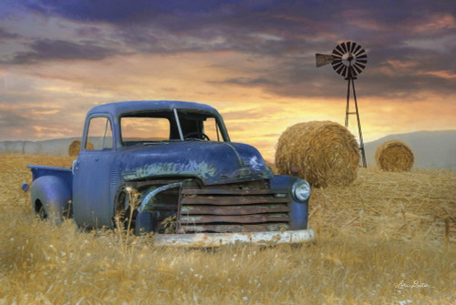 Old Chevy with Windmill Poster Print by Lori Deiter - Item # VARPDXLD1171