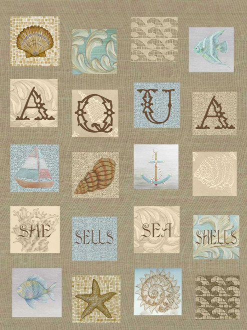 Aqua Tiles Poster Print by Lorraine Rossi - Item # VARPDXLRRC101A