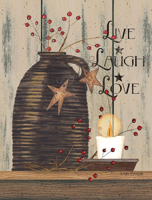 Live Laugh Love Poster Print by Linda Spivey - Item # VARPDXLS1755