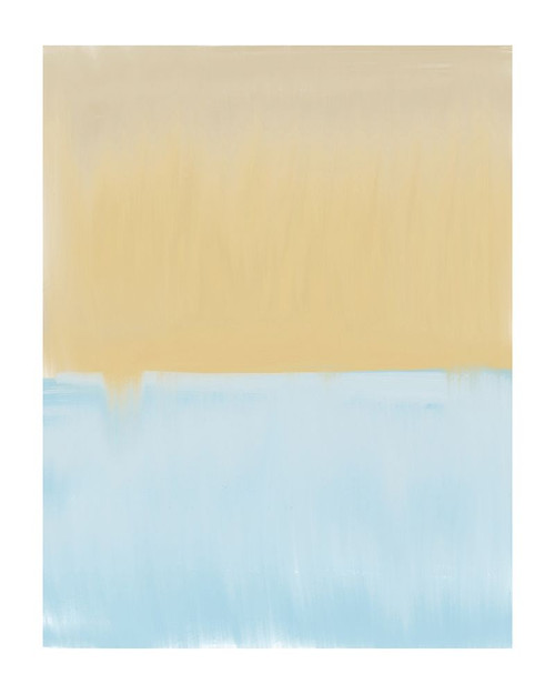 Abstract Blue And Yellow Poster Print by Leah Straatsma