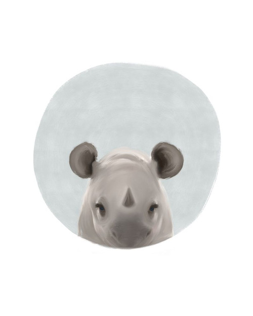 Baby Rhino Poster Print by Leah Straatsma - Item # VARPDXLSRC013D