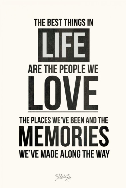 The Best Things in Life Poster Print by Marla Rae - Item # VARPDXMA2207