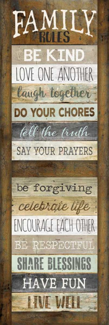 Family Rules Shutter Poster Print by Marla Rae - Item # VARPDXMA2296