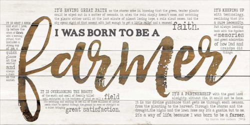 Born to be a Farmer Poster Print by Marla Rae - Item # VARPDXMA2394