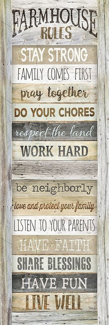 Farmhouse Rules Poster Print by Marla Rae - Item # VARPDXMA2522