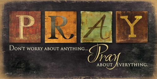 Pray - Dont Worry Poster Print by Marla Rae - Item # VARPDXMA793