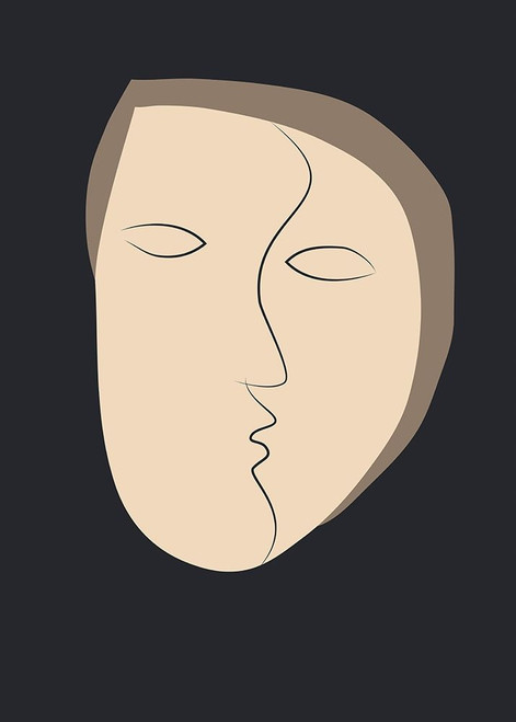 Face It 1 Poster Print by Design Fabrikken Design Fabrikken