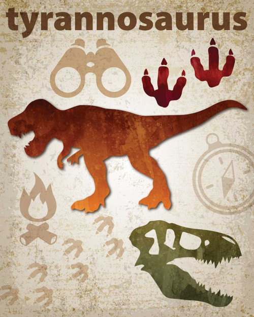 Tyrannosaurus Dinosaur Poster Print by Melody Hogan - Item # VARPDXMHRC216A