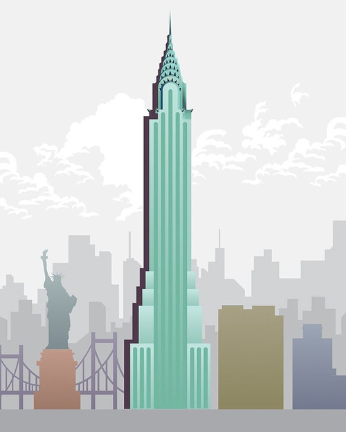 Deco World Landmarks 1 Poster Print by Melody Hogan - Item # VARPDXMHRC230A