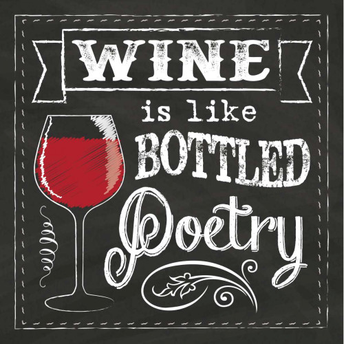 Chalk Wine 2 Poster Print by Melody Hogan - Item # VARPDXMHSQ152B
