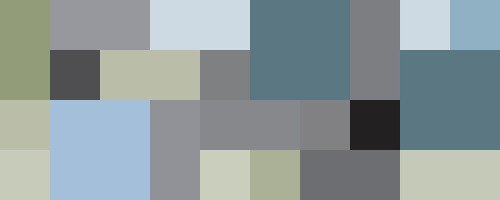 Bright Blocks Wide III Poster Print by Grayscale Grayscale