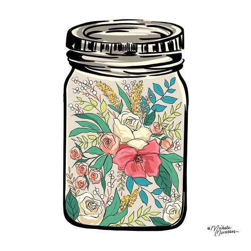 Floral Jar Poster Print by Michele Norman - Item # VARPDXMN136